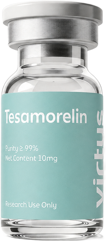 Tesamorelin research peptide vial